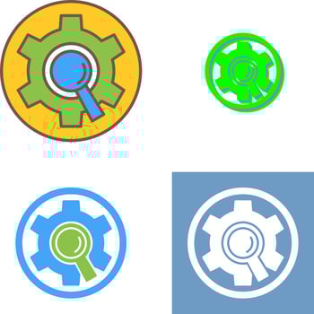Research Icon Design vector