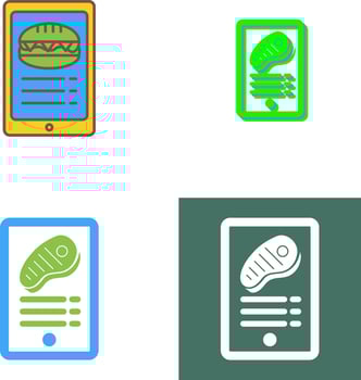 Online order Icon Design vector