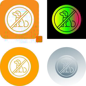 No Pets Icon Design vector