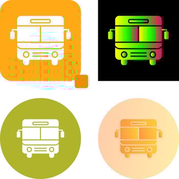 Bus Icon Design vector