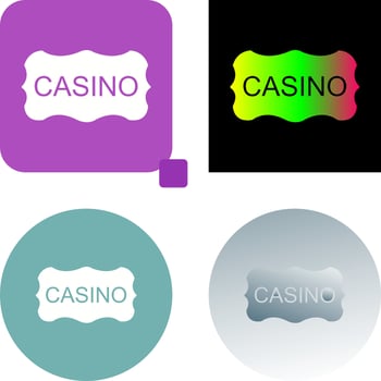 Casino Sign Icon Design vector