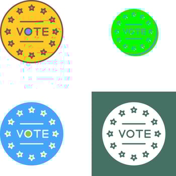 Vote Icon Design vector
