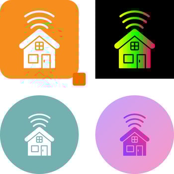 Smart House Icon Design vector