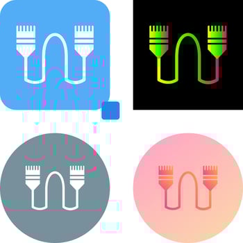 Internet Cable Icon Design vector