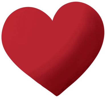 Red heart digital cute cartoon icon artwork isolated element illustration, Valentine day concept,Love sign symbol png