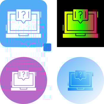 Question Icon Design vector
