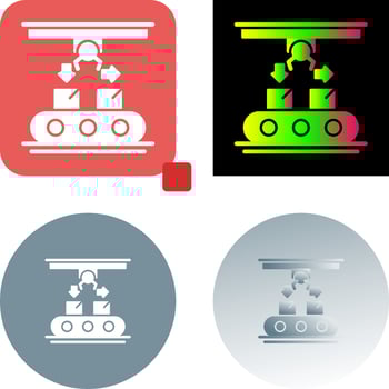 Coneyor Icon Design vector