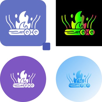 Bonfire Icon Design vector