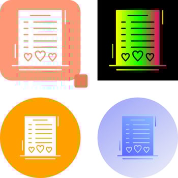 Wishlist Icon Design vector