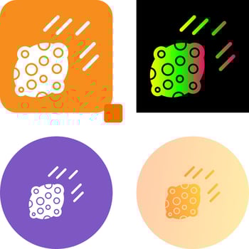 Asteroid Icon Design vector