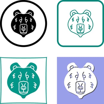 Polar Bear Icon Design vector