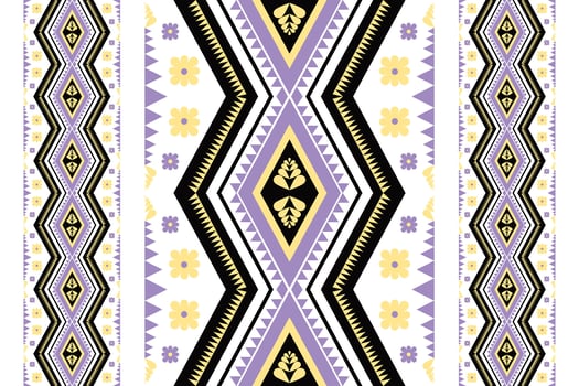 Violet and yellow fabric seamless pattern vector