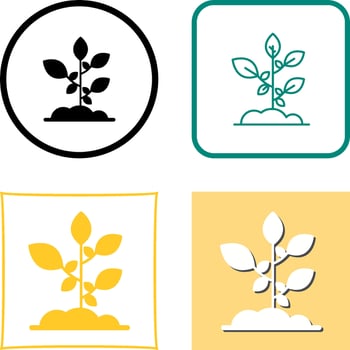 Sprout Icon Design vector