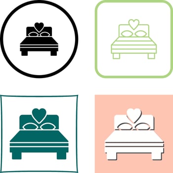 Bedroom Icon Design vector
