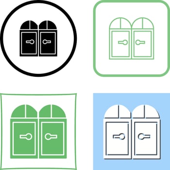 Door Icon Design vector