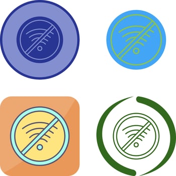 No Wifi Icon Design vector