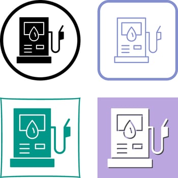 Petrol Pump Icon Design vector