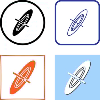 Black Hole Icon Design vector