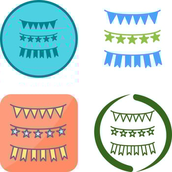 Garlands Icon Design vector
