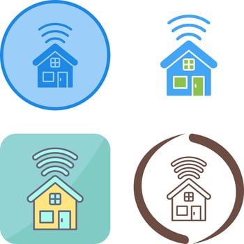 Smart House Icon Design vector