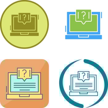 Question Icon Design vector