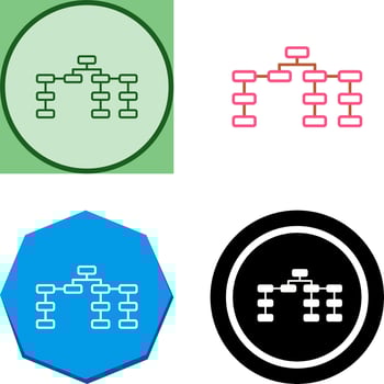 Unique Seo Structure Icon Design vector