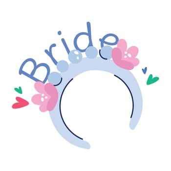 Trendy Bridal Headband vector