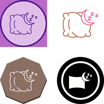 Pillow Icon Design vector