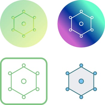 Unique Nodes Icon Design vector