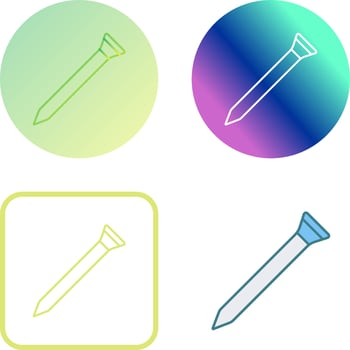 Nail Icon Design vector