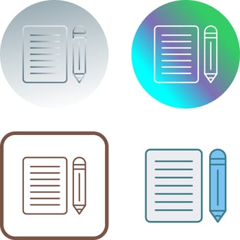 Note Icon Design vector