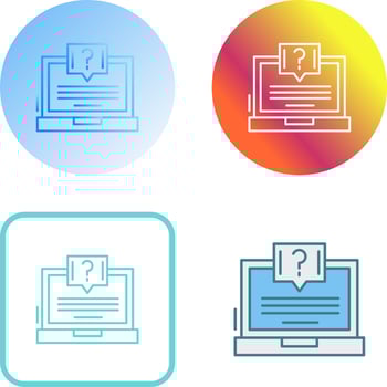 Question Icon Design vector
