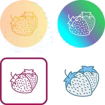 Strawberry Icon Design vector