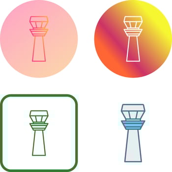 Control Tower Icon Design vector