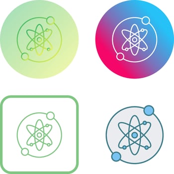 Proton Icon Design vector