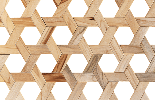 Basket weave wooden hexagon pattern png
