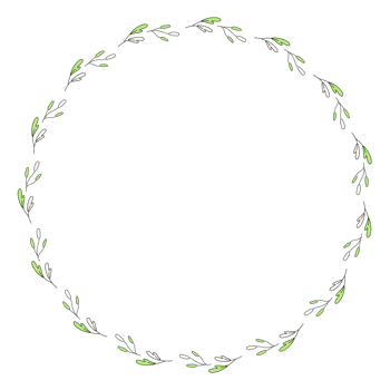 seamless pattern of tiny flowers and foliage on crown frame background png