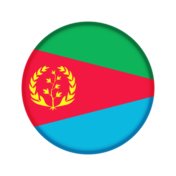 Round flag of Eritrea png