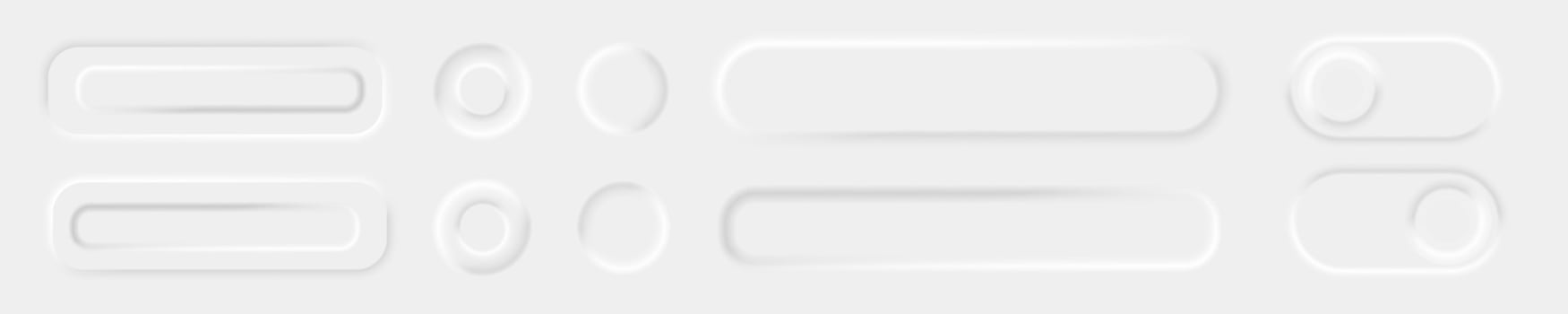 white ui icons elements vector