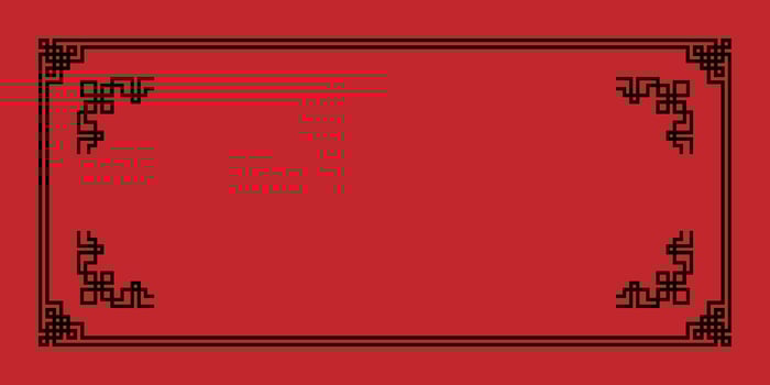 Chinese tradition background with black border, Tradition Chinese border frame vector
