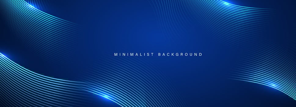 Abstract blue modern background with dynamic lines vector