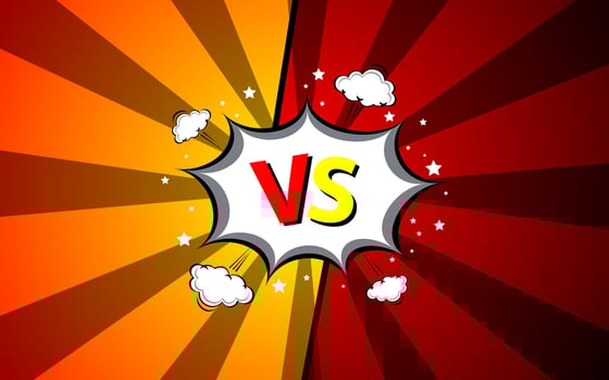 Versus Comics book empty speech bubble background. illustration eps 10. vector