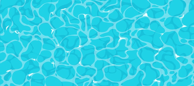 Water ripple surface with sunlight reflections, game texture top view. Beach, ocean clean and deep water. vector