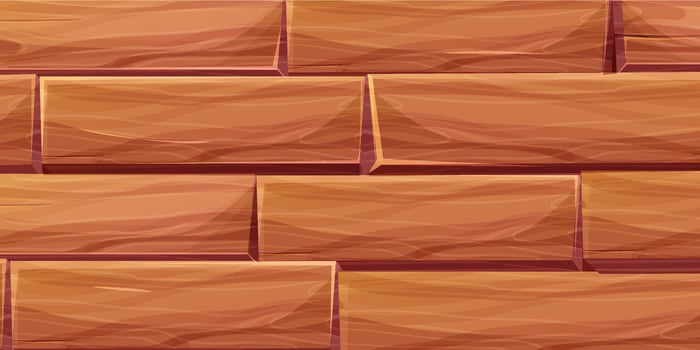 Wooden material board desk, textured surface wood comic background . Wall, panel for game, ui design vector