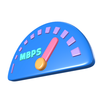 Internet Speed 3D Illustration Icon png