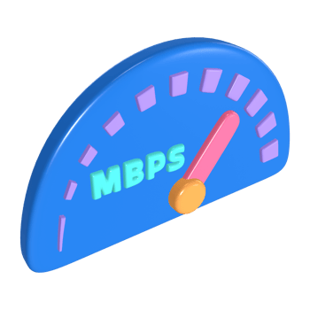 Internet Speed 3D Illustration Icon png