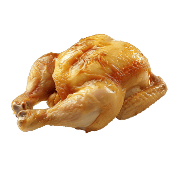 whole raw chicken isolated on transparent background , png