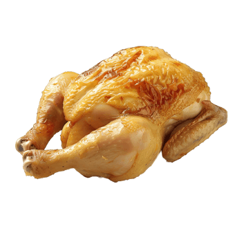 whole raw chicken isolated on transparent background , png