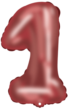 Number one metallic balloon, Helium Balloon png