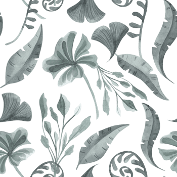 Plants pattern collection. Watercolor green plants with stones. Perfect for baby shower,fabric ,nursery decorations,invitations,party, design. hand drawn png
